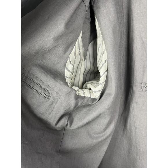 John Varvatos Snap Front Motocross Linen Jacket Black Size 50 EU, 40 US - Picture 12 of 13